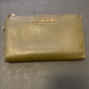 MK green Wallet- As Is Check Pics